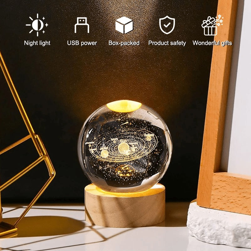 MODENIX™-Night Light Galaxy Crystal Ball Lamp