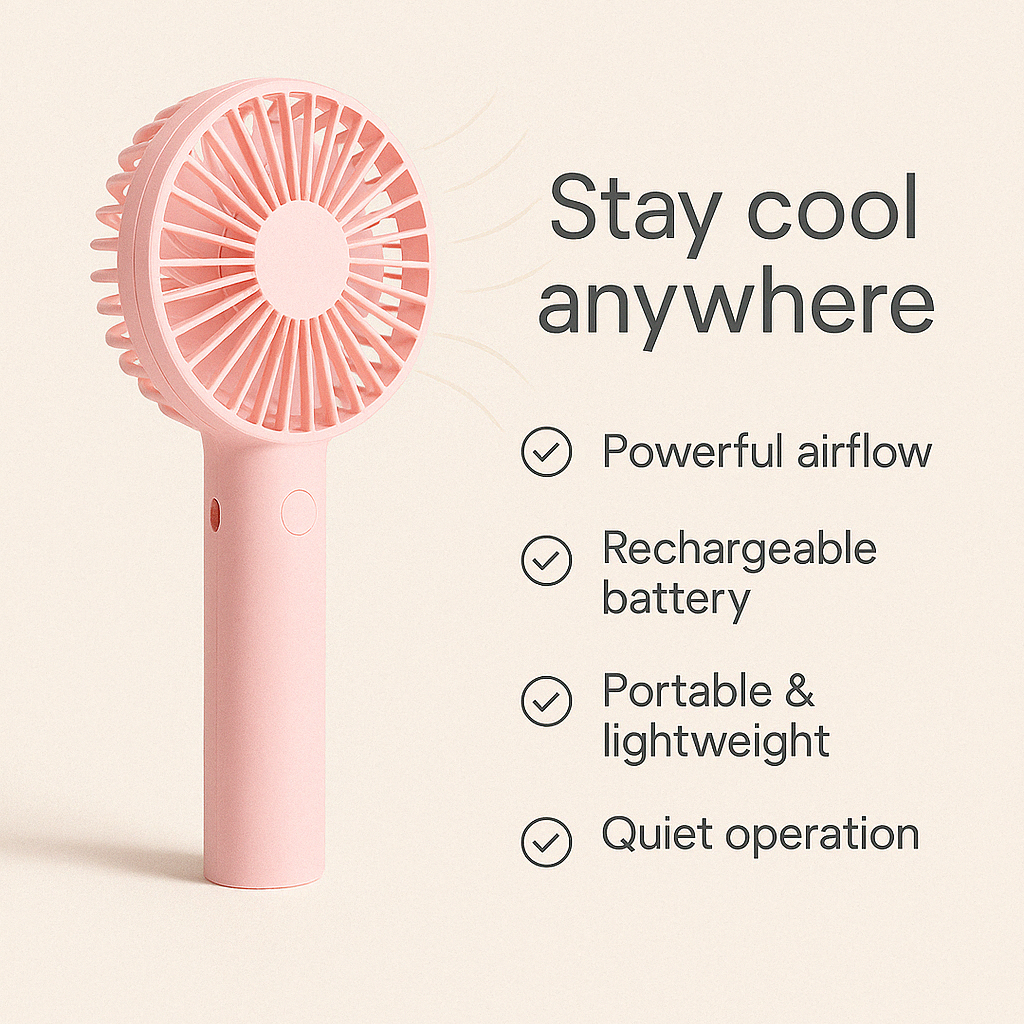 MODENIX™-Portable Handheld Mini Rechargeable Fan